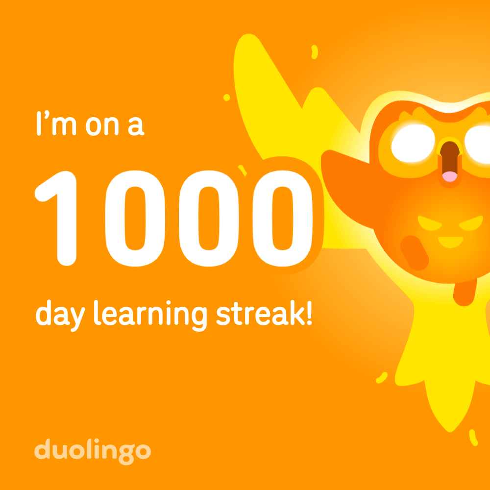 Duolingo 1000 Streak Party 🎉🦉 event media